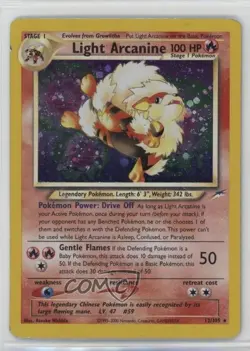 Light Arcanine Holo Pokemon Neo Destiny #12 2002 - Image 1