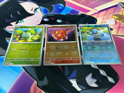 Pokemon Card Bulbasaur Charmander Squirtle 059 060 061/SV-P 151 Promo Japanese - Image 1