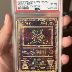 2000 POKEMON GAME MOVIE POKEMON 2000 MOVIE ANCIENT MEW PSA 8 double swirls! - Image 1