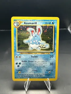 Pokemon Card - Azumarill Neo Genesis 2/111 Holo Unlimited Holo Rare - Image 2