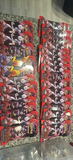 Pokemon TCG Destined Rivals Sleeved Booster Pack Lot of 28 Hangers New/Sealed - Image 1
