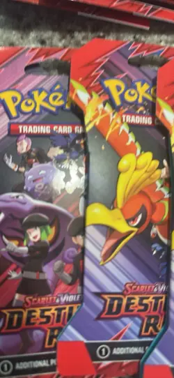 Pokemon TCG Destined Rivals Sleeved Booster Pack Lot of 28 Hangers New/Sealed - Image 3