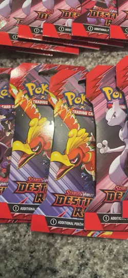 Pokemon TCG Destined Rivals Sleeved Booster Pack Lot of 28 Hangers New/Sealed - Image 4