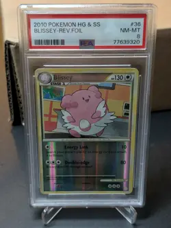 PSA 8 2010 Pokemon HGSS Blissey Reverse Foil #36 - Image 1