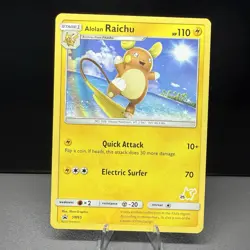 Alolan Raichu SM65 Holo + Non-Holo Lot | Sun & Moon Promo | Pokemon 25th - Image 2