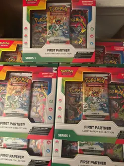 LOT OF 7 Pokemon TCG First Partner Illustration Collection New Sealed 🔥🔥 - Image 1