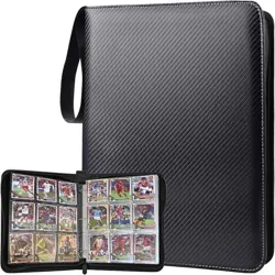 ULLTOON Portable 9-Pocket Trading Card Binder Holds 990 Cards with 55 Removab... - Image 1