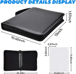 ULLTOON Portable 9-Pocket Trading Card Binder Holds 990 Cards with 55 Removab... - Image 3