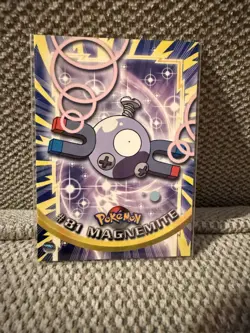 Topps Pokemon Magnemite #81 1999 TV Animation Edition Non Holo Blue Logo NM - Image 1