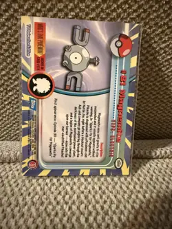 Topps Pokemon Magnemite #81 1999 TV Animation Edition Non Holo Blue Logo NM - Image 2