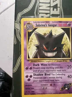 Pokemon Gengar Sabrinas Challenge 2000 Gym Challenge Card 29/132 Near Mint - Image 4