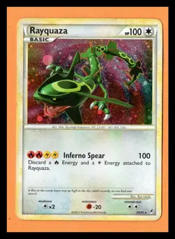 Pokemon 2011 Call Of Legends Rayquaza 20/95 Moderately Played Holo - Image 1