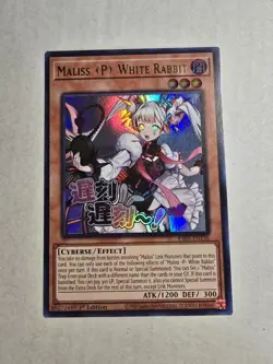 YuGiOh! Maliss P White Rabbit RA05-EN136 STAMPED ART RARITY 5 - Image 1