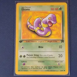 Pokemon Cards - Ekans 56/82 - Team Rocket 1st Edition WOTC - NM - Image 1
