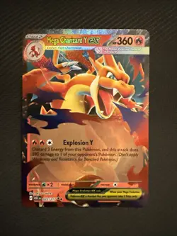 Mega Charizard Y ex 022/217 Me: Ascended Heroes Holo Pokemon Card - Image 1