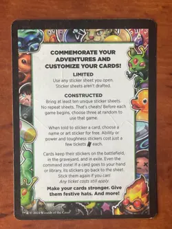 Unfinity Sticker Token 36 / 48 MTG Magic the Gathering Card LP Lightly Played - Image 2