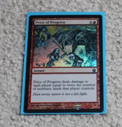 Price of Progress FOIL NM Fire Deck MTG - Image 1