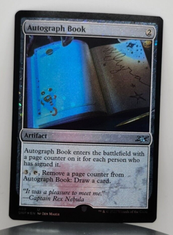 Foil - Autograph Book (Galaxy Foil) - Unfinity (UNF) - 469 - MTG - Image 1