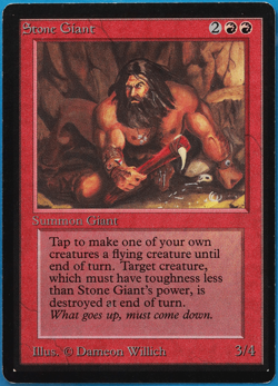 Stone Giant Beta NM Red Uncommon MAGIC THE GATHERING CARD (ID# 501415) ABUGames - Image 1