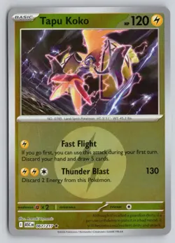 TAPU KOKO (ENERGY SYMBOL) 067/217 ME: ASCENDED HEROES POKEMON REVERSE HOLO NM - Image 1