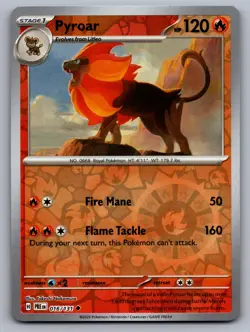 PYROAR 016/131 UNCOMMON PRISMATIC EVOLUTIONS POKEMON REVERSE HOLO NM - Image 1