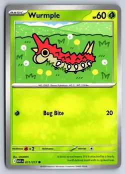 WURMPLE 011/217 COMMON ME: ASCENDED HEROES POKEMON NM - Image 1