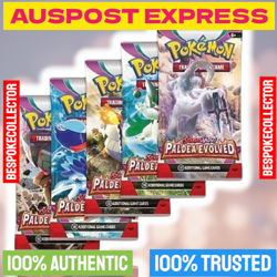 Pokemon Paldea Evolved Booster Pack Lot (5x) - ART SET - Image 1