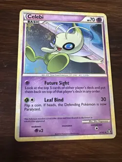 Celebi 3/102 HGSS Triumphant Pokemon TCG LP - Image 1