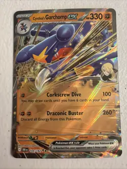 Cynthia's Garchomp ex #104/182 SV10: Destined Rivals NM - Pokemon Card - Image 1
