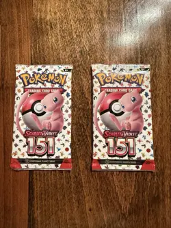 Pokemon TCG S&V 151 English Booster Pack Lot (2) Factory Sealed Fresh 20-Cards - Image 1
