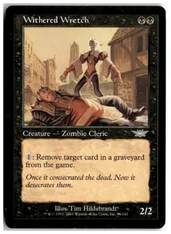 MTG Withered Wretch - Legions Moderately Played English - Image 1