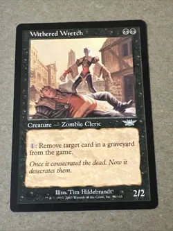 Withered Wretch X1 Legions NM Condition See Pics Front Back English - Image 1