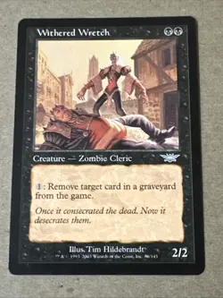 Withered Wretch X1 Legions Ex Condition See Pics Front Back English - Image 1