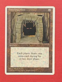 Mtg 4th Edition — Howling Mine — EX+ - Image 1
