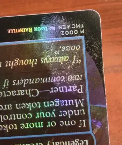 FOIL Borderless DONATELLO, THE BRAINS mtg MISPRINT Error Commander TMNT Mythic - Image 3