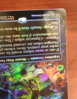 FOIL Borderless DONATELLO, THE BRAINS mtg MISPRINT Error Commander TMNT Mythic - Image 5
