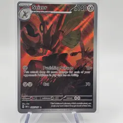 Scizor 205/197 Obsidian Flames Illustration Rare Full Art Holo Pokemon Card - Image 1