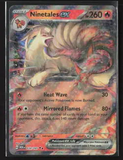 Ninetales ex Double Rare SV: Scarlet & Violet 151 038/165 NM Pokemon Card - Image 1