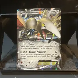 Pokemon Skarmory EX Ultra Rare Holo 80/146 XY Set Card English - Image 1
