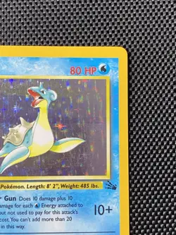 1999 Pokemon Fossil Holo #10 Lapras - Image 3