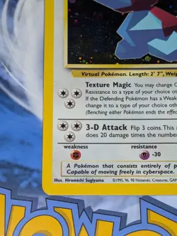 Cool Porygon 15 Wotc Black Star Promo Holo Played Pokemon Tcg Vintage - Image 5
