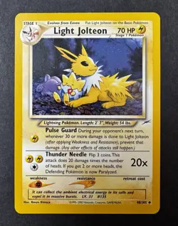 Pokemon TCG Light Jolteon 48/105 Neo Destiny Regular LP - Image 1
