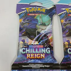 Pokemon TCG Chilling Reign Sleeved Booster Pack Lot Of 4 - Image 2