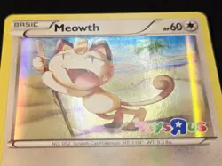 Meowth 53/83 Rare 2016 Toys R Us Promo Stamped Pokemon LP - Image 3