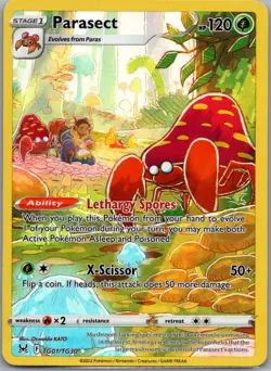 Parasect TG01/TG30 Holo Lost Origin Trainer Gallery Pokemon Holo NM - Image 1
