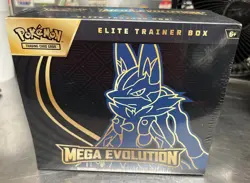 Pokemon TCG MEGA EVOLUTION Lucario ETB NEW / Factory Sealed Ships FAST - Image 1