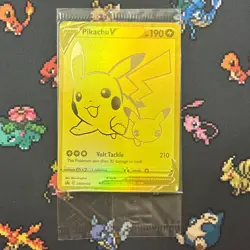 Pikachu V SWSH145 Sword & Shield Promo Sealed New Gold Celebrations Pokemon - Image 1