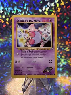 Sabrina's Mr. Mime 094/132 Gym Heroes Unlimited Vintage Pokemon TCG - Image 1