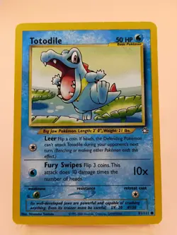 Pokemon TCG - TOTODILE - 81/111 - UNLIMITED - NEO GENESIS MP - Image 1