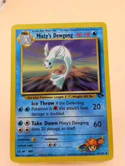 Misty's Dewgong 054/132 Unlimited Gym Challenge Ken Sugimori Pokemon MP - Image 1